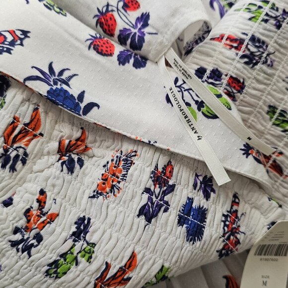 Anthropologie The Piper Bandeau Cutout Mini Dress Smocked, Floral, Size M, NWT - Picture 4 of 10